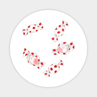 Strawberry Candy Cats Magnet